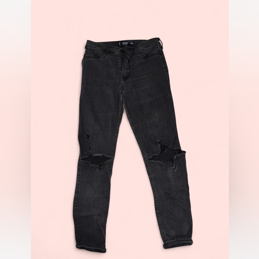 Black Distressed Jeans
